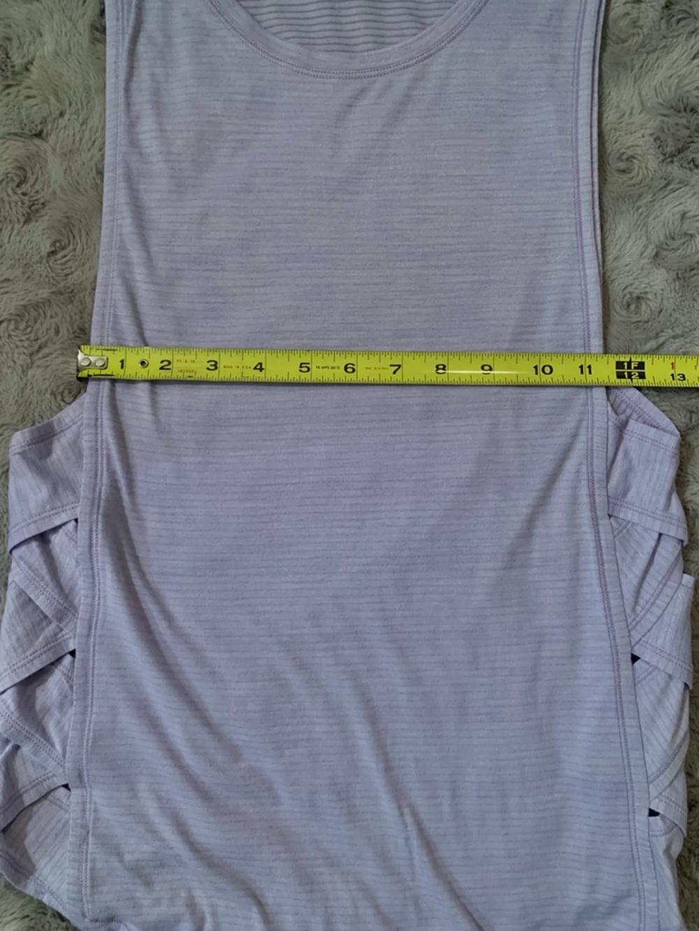 Lululemon Var-City Muscle Tank Top • Heathered Lilac • Braided Side Details - Picture 10 of 11